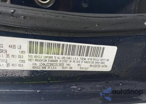 2014 Jeep Compass Limited z USA, uszkodzony, nr VIN 1C4NJCCB9ED513555